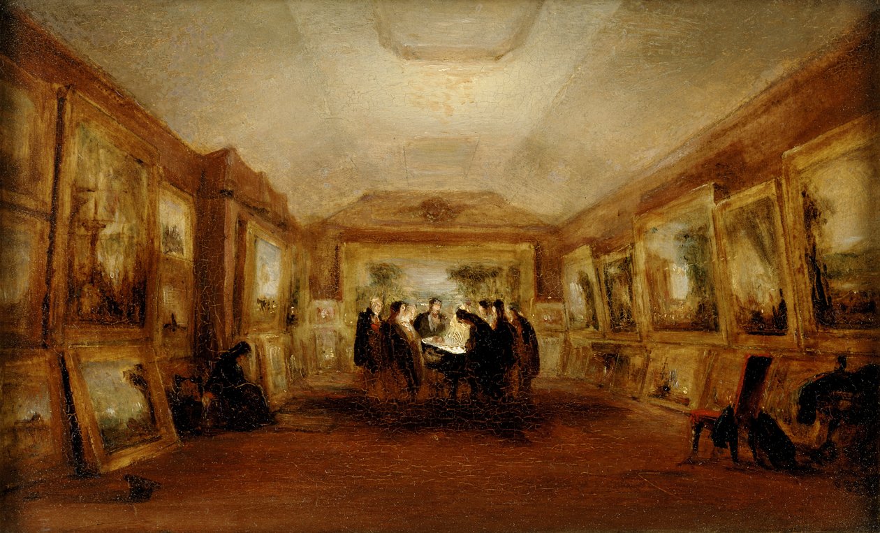 Turnerin ruumis makaa osavaltiossa, 29. joulukuuta 1851, post 1851 (öljy myllylevylle) tekijältä George Jones