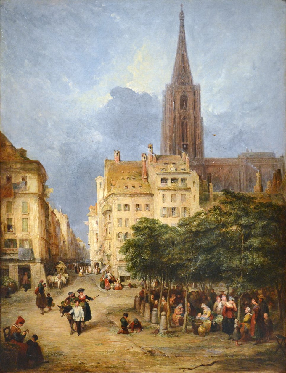 Vue de la place Gutenberg à Strasbourg tekijältä George Jones