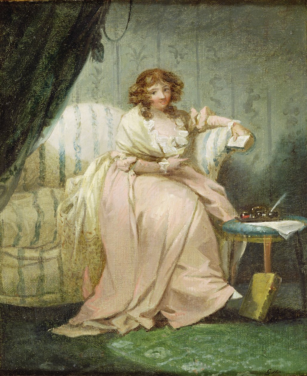 Nainen nimeltä Anne, taiteilijan vaimo, n. 1790-1800 tekijältä George Morland