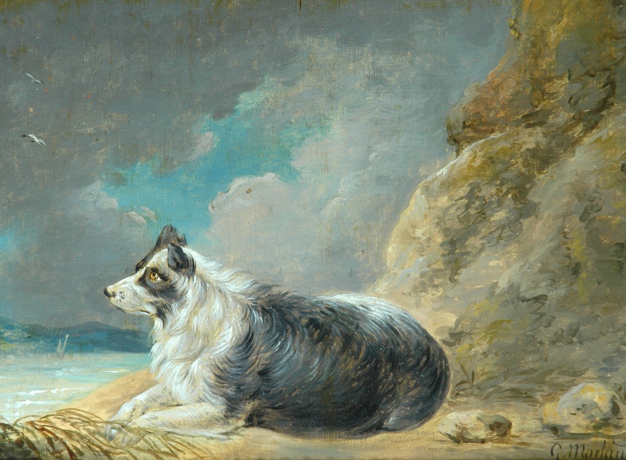 Ystävä (öljy puulevylle) tekijältä George Morland