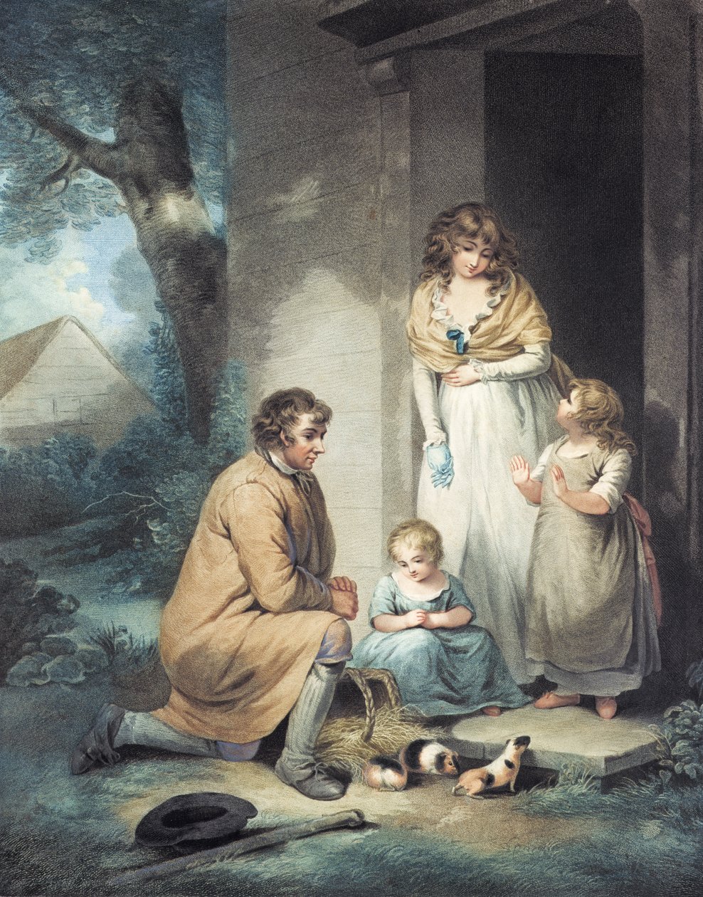 Marsut, kaiverrus Thomas Gaugain (1748-1812), pub. kirjoittanut T. Philipe, 1796 (pistekaiverrus) (pari 125547) tekijältä George Morland