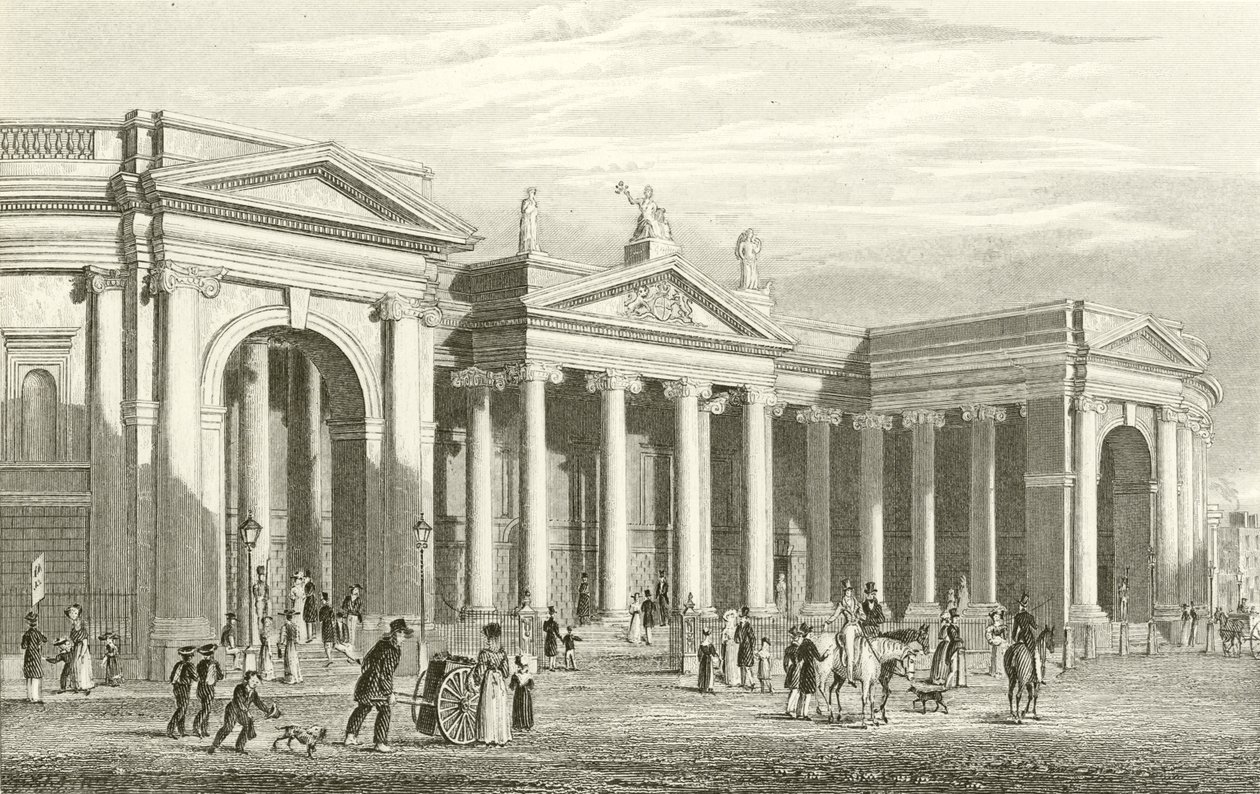 Bank of Ireland, Dublin, South Portico tekijältä George Petrie