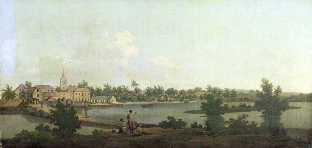 Jamaikan maisema, n. 1775 tekijältä George Edward Robertson
