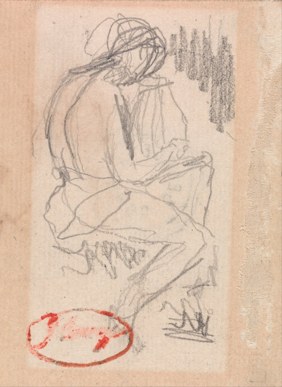 Istuva hahmo tekijältä George Romney