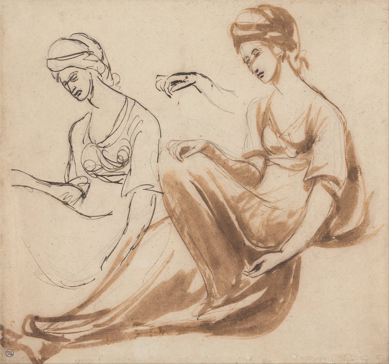 Istuvan naisen tutkimukset tekijältä George Romney