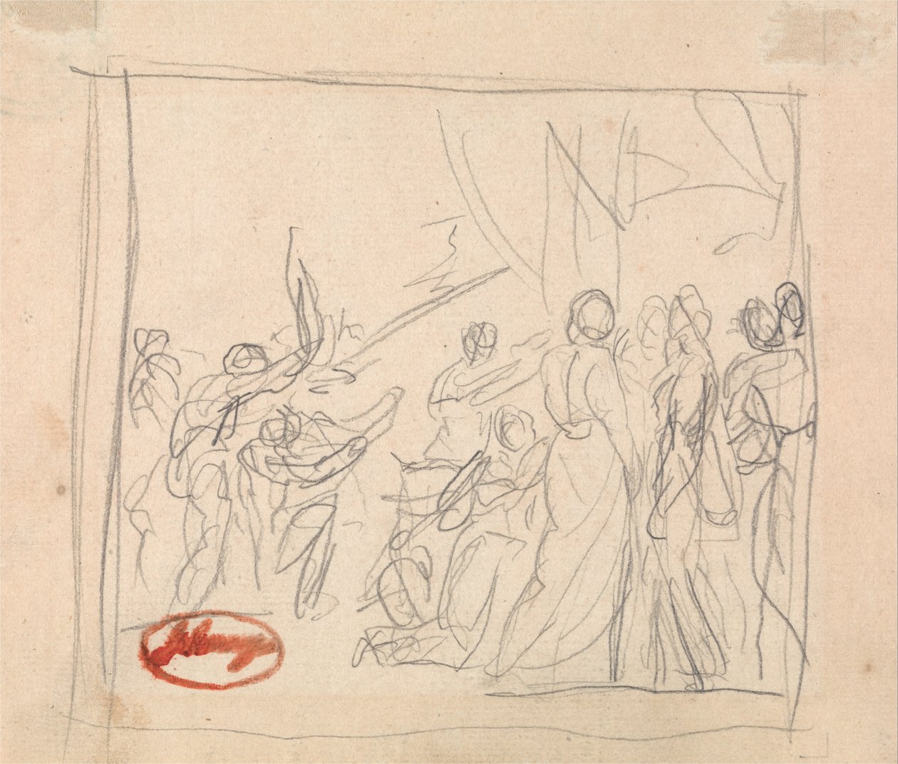 Krokettiottelu meni hukkaan tekijältä George Romney