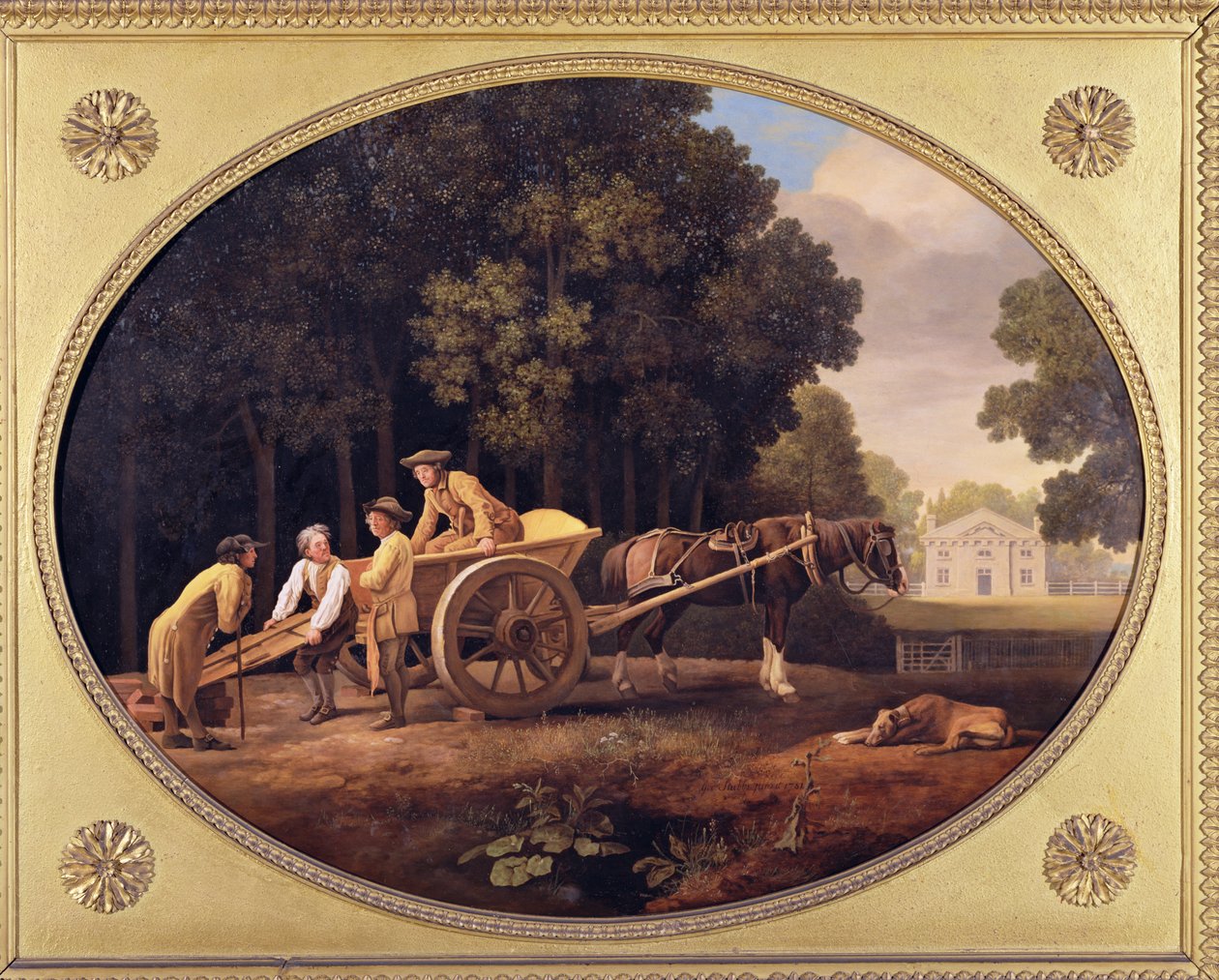 Labourers, 1781 (emali Wedgwood-keksikeramiikkaastiaan) tekijältä George Stubbs