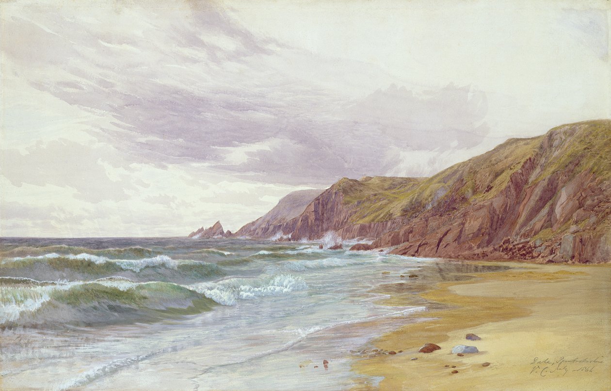 Dale, Pembrokeshire, heinäkuu 1866 tekijältä George Vicat Cole
