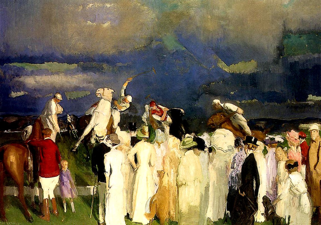 A Game of Polo, 1910 tekijältä George Wesley Bellows