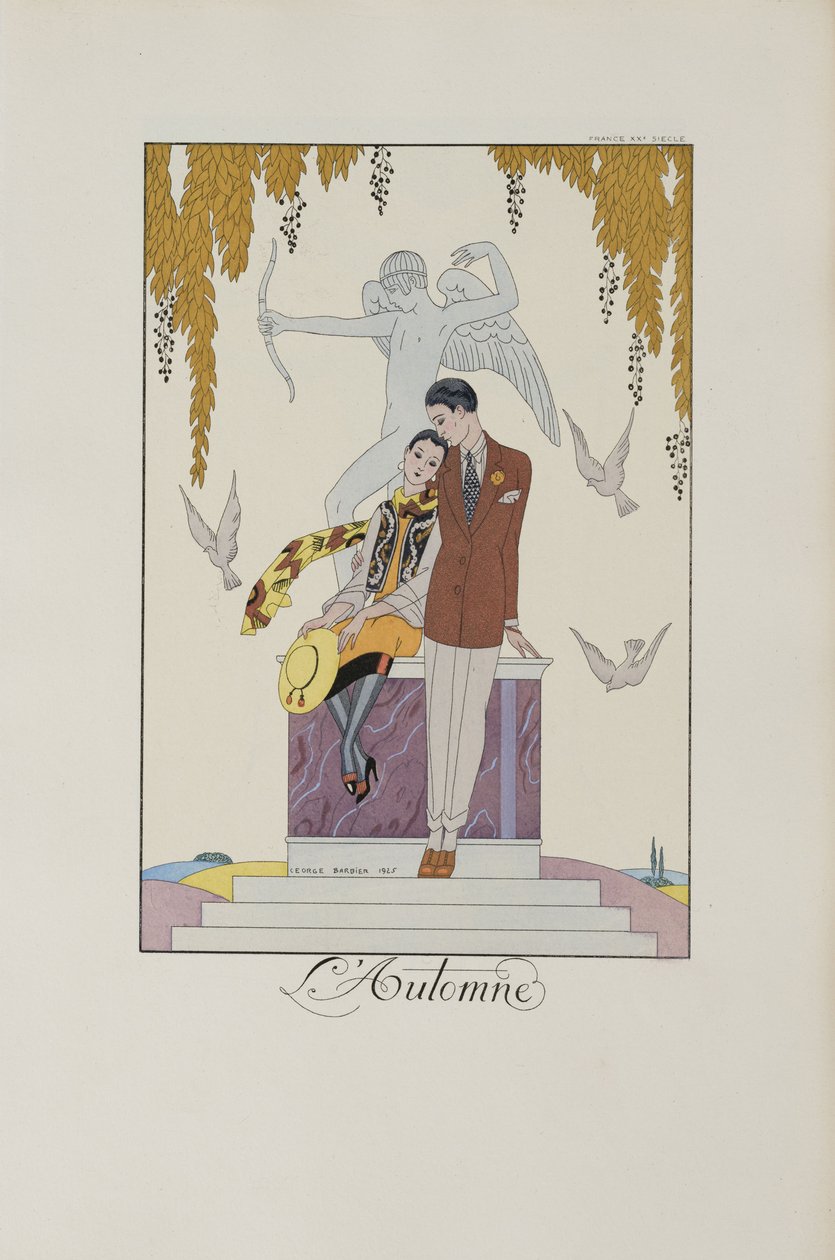 Röyhelöitä ja röyhelöitä: Syksy, 1925. tekijältä George Barbier