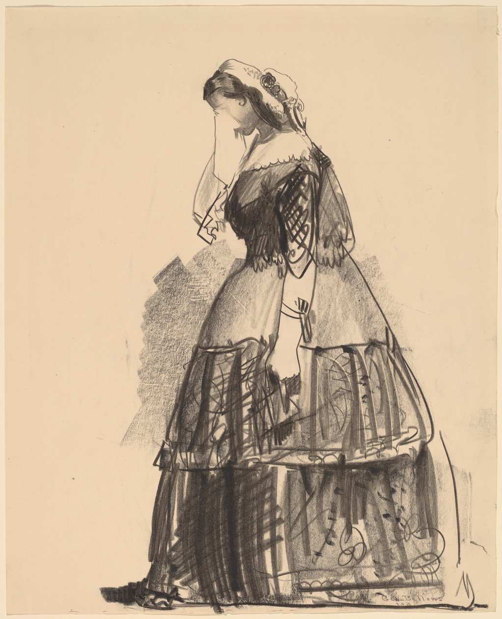 Lady of 1860 - Näyttelijä tekijältä George Bellows
