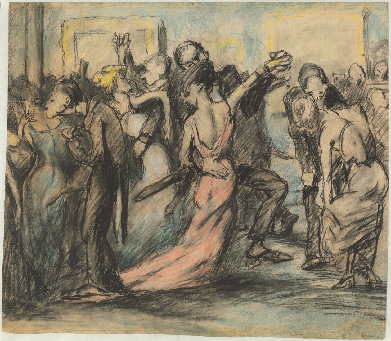 Seurapallo [verso] tekijältä George Bellows