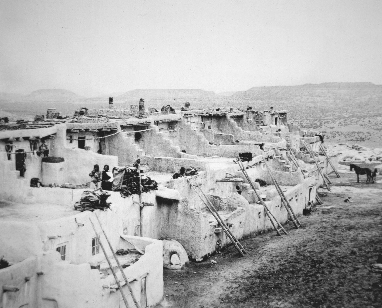Pueblo Acoma, New Mexico tekijältä George Benjamin (Ben) Wittick
