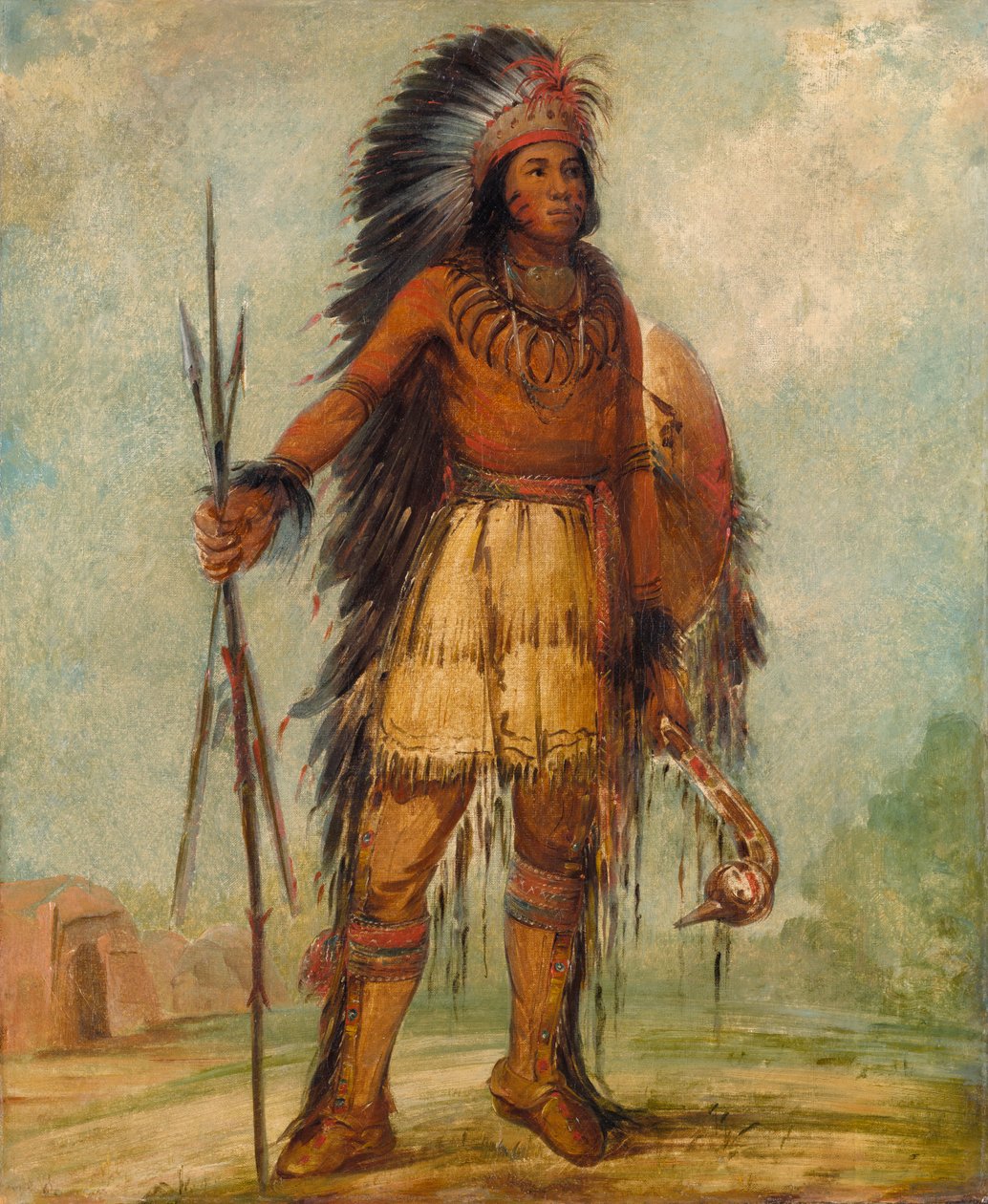 A-wun-ne-wa-be, ukkonen lintu, 1845. tekijältä George Catlin