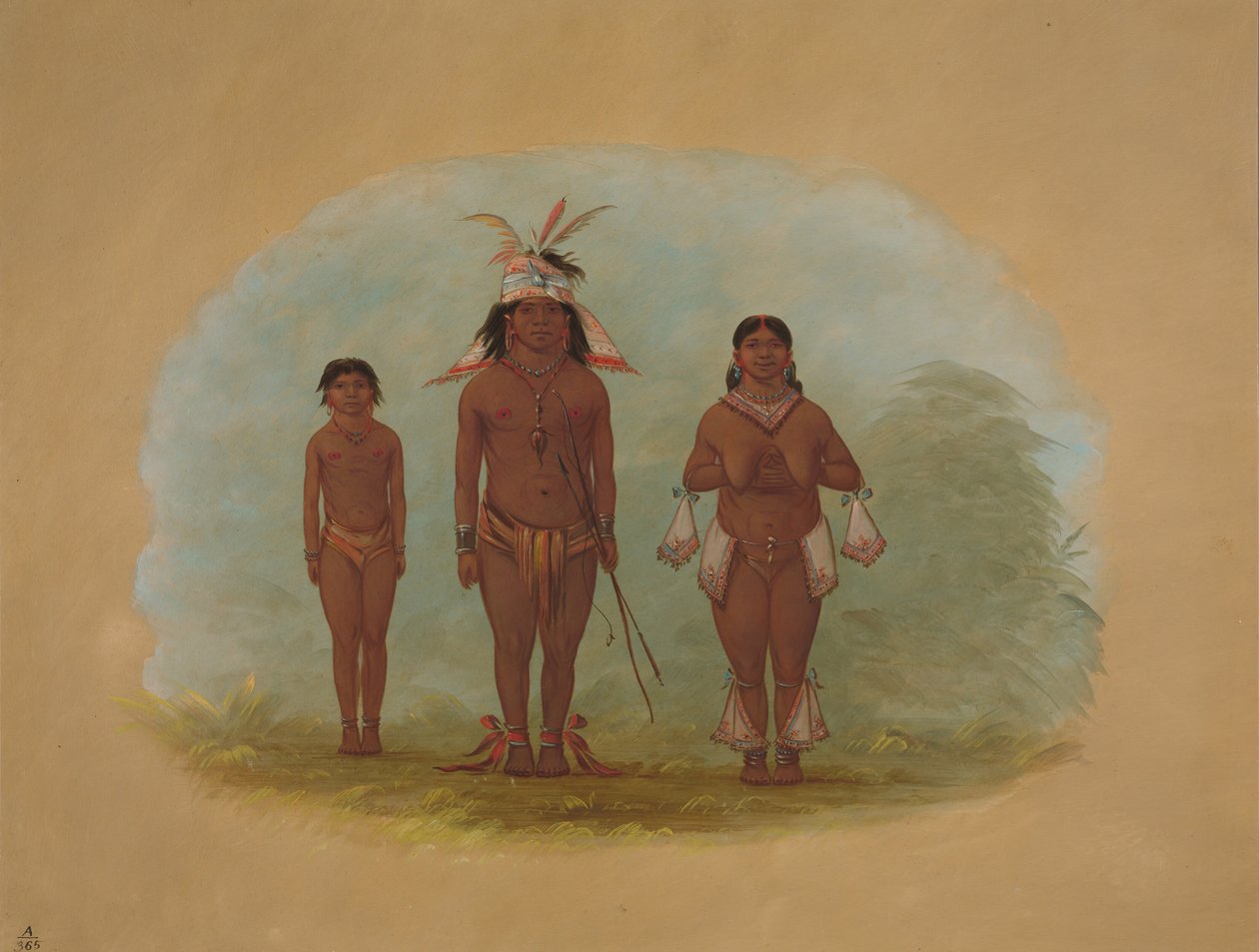 Chetibo-perhe, 18541869. tekijältä George Catlin