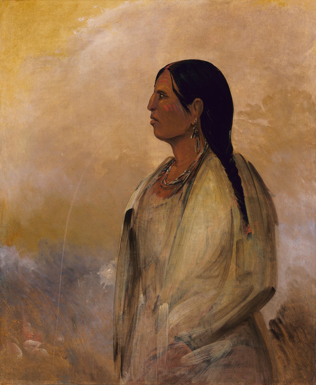 Choctaw-nainen, 1834. tekijältä George Catlin