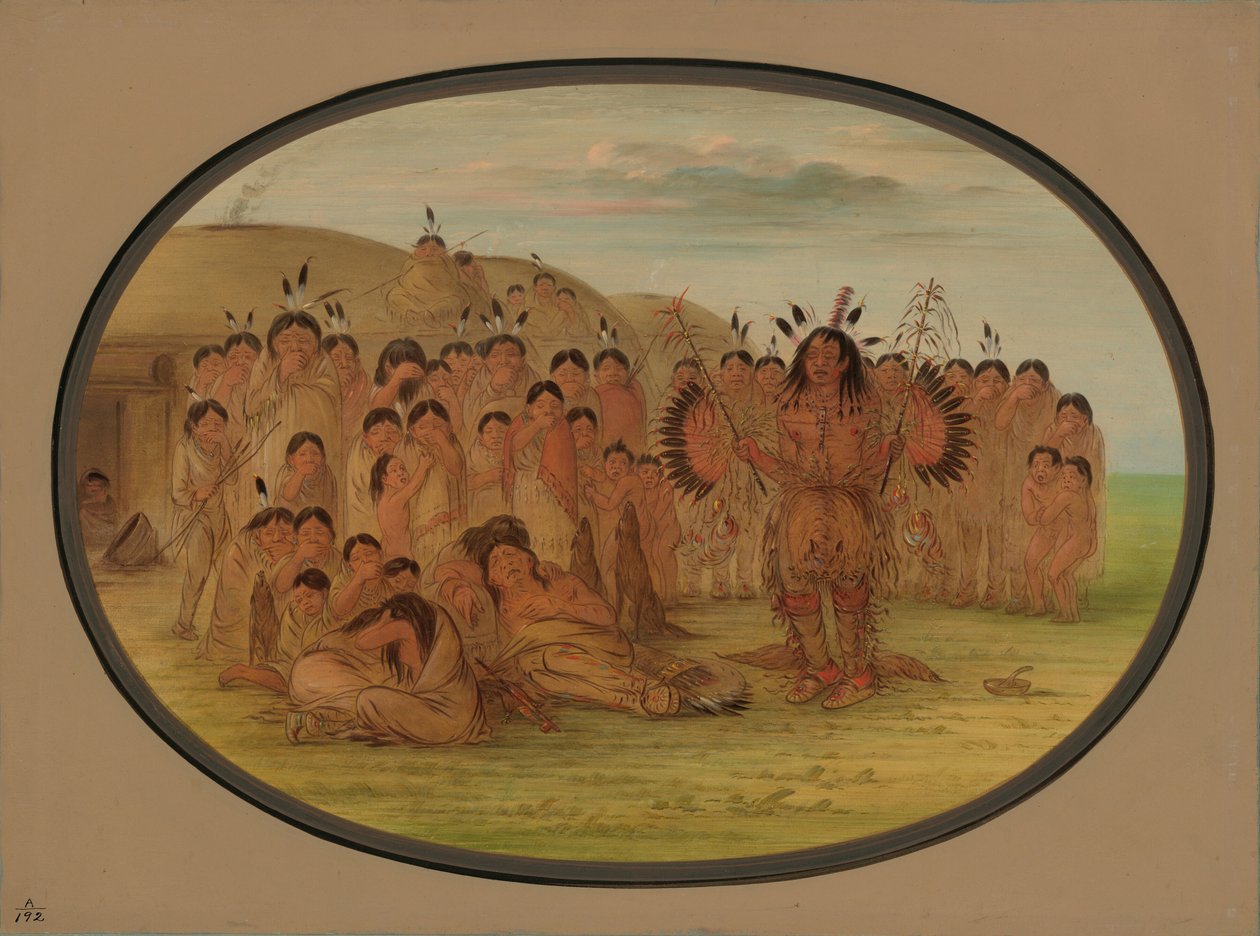 Mandanilainen lääketieteilijä, 18611869. tekijältä George Catlin