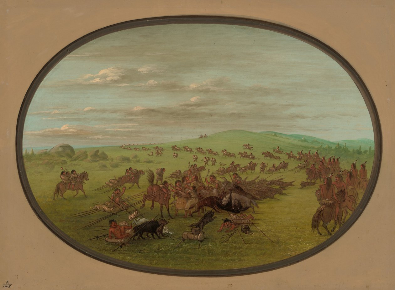 Camanchees Moving, 18611869. tekijältä George Catlin