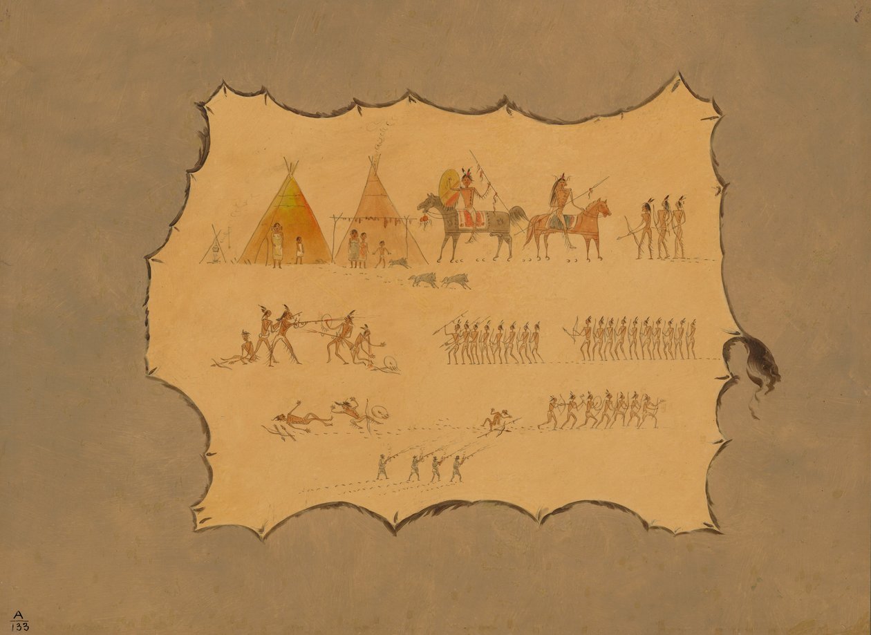 Cheyenne-kylvyn faksi, 18611869. tekijältä George Catlin