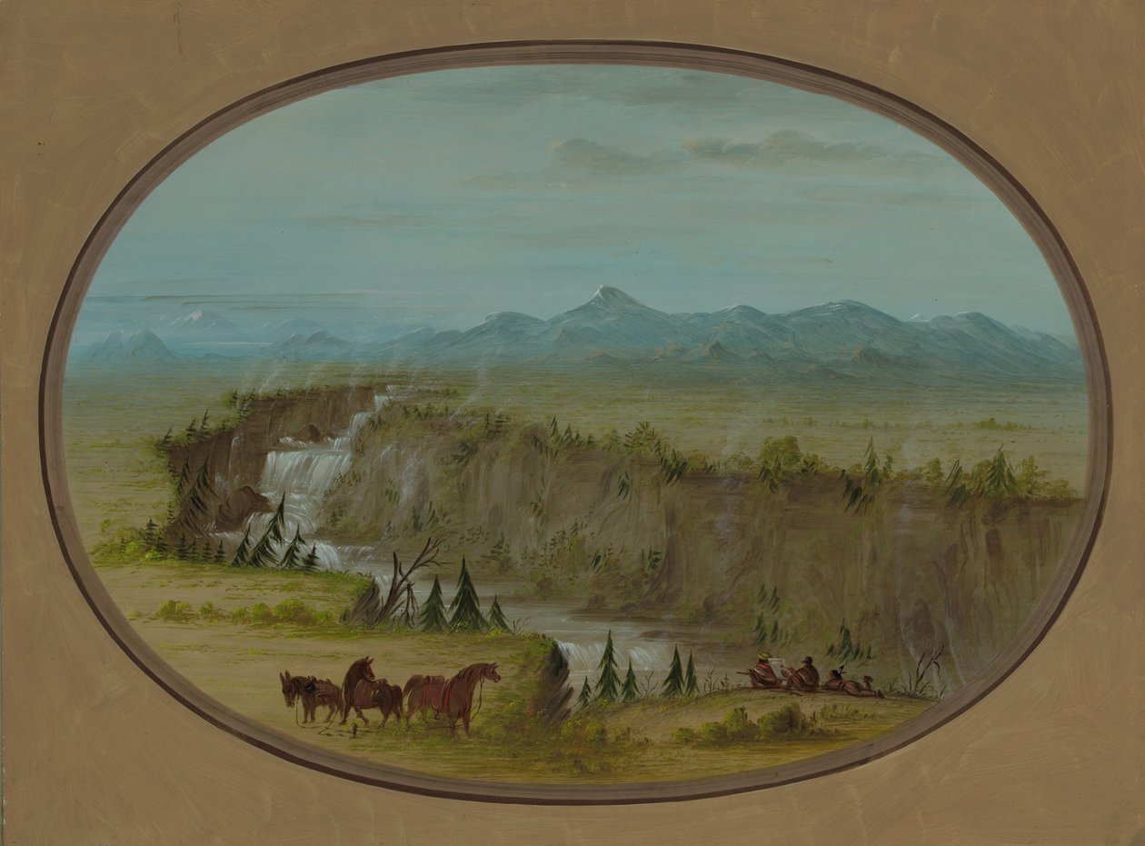 Falls of the Snake River, 18551869. tekijältä George Catlin