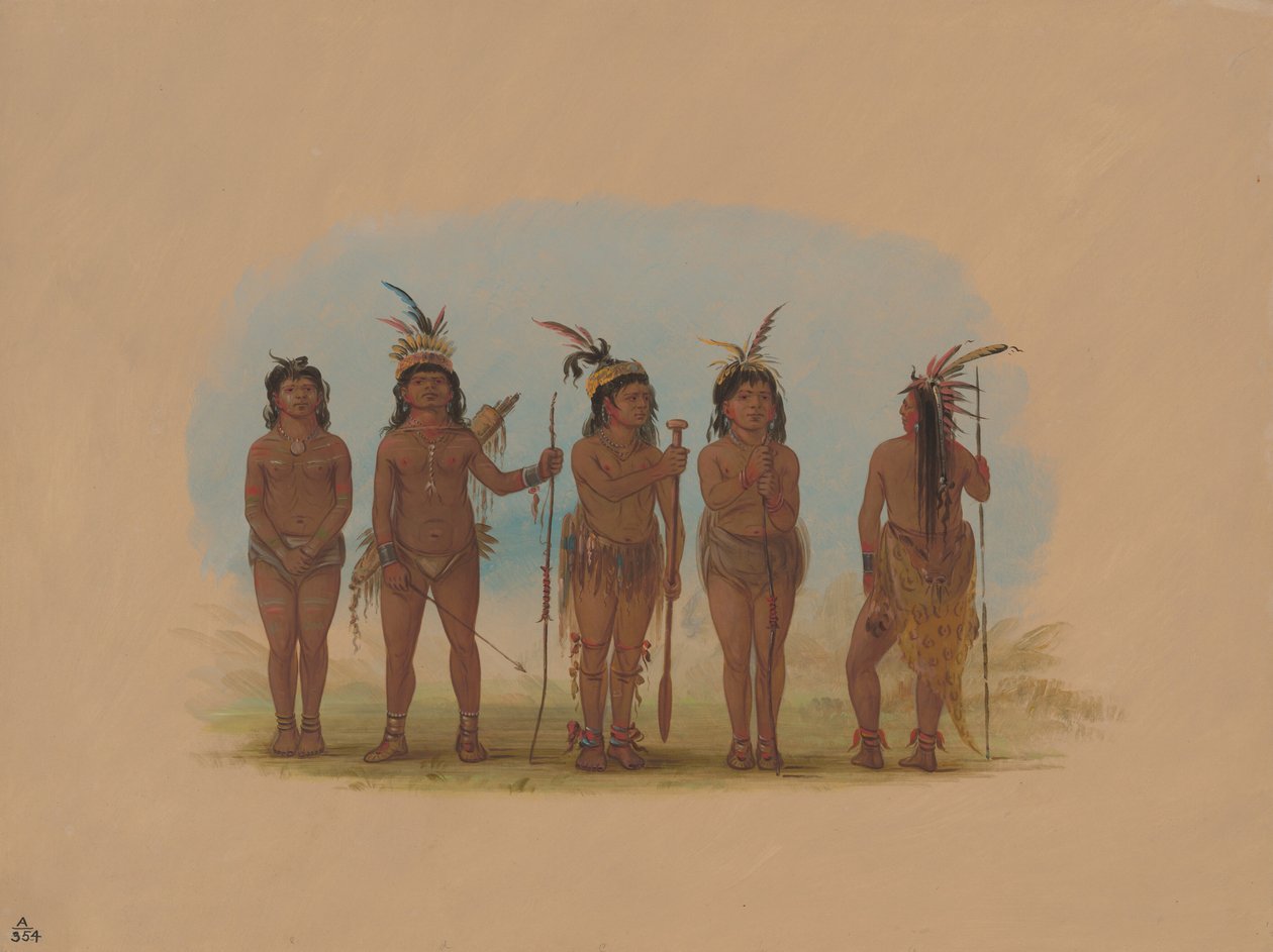 Viisi Karibian intiaania, 18541869. tekijältä George Catlin