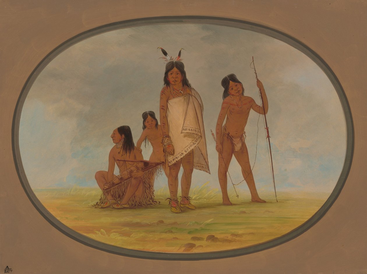 Neljä litteää intiaania, 18551869. tekijältä George Catlin