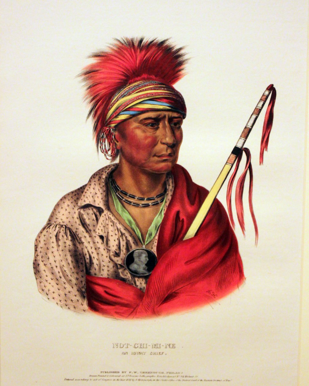Iowayn päällikkö Not-Chi-Mi-Ne tekijältä George Catlin