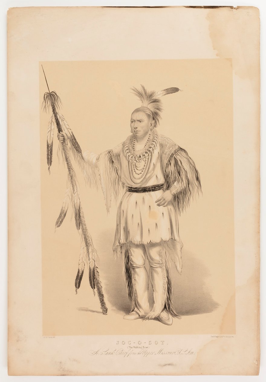 Joc-o-sot, kävelevä karhu tekijältä George Catlin