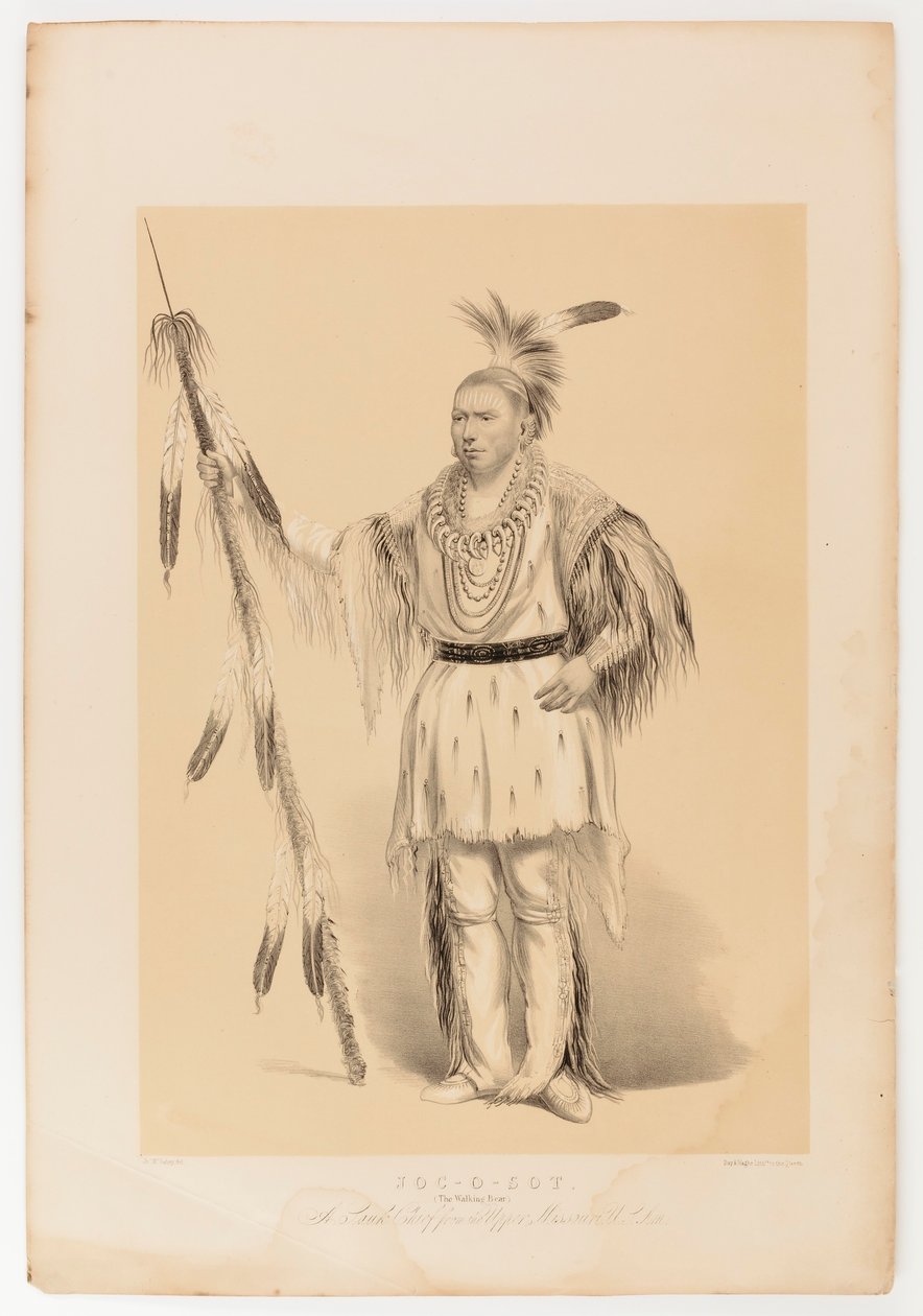 Joc-o-sot, kävelevä karhu tekijältä George Catlin