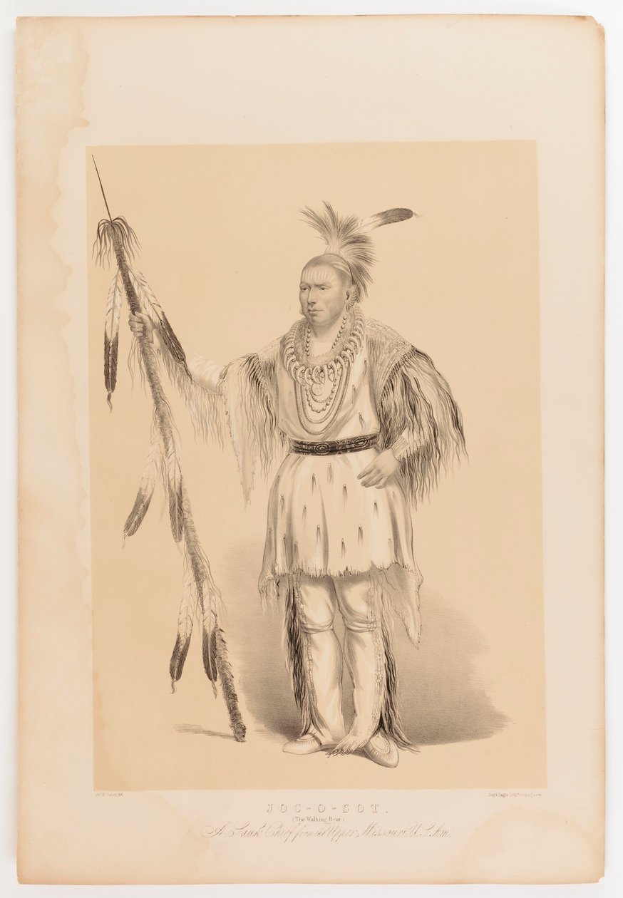 Joc-o-sot, kävelevä karhu tekijältä George Catlin