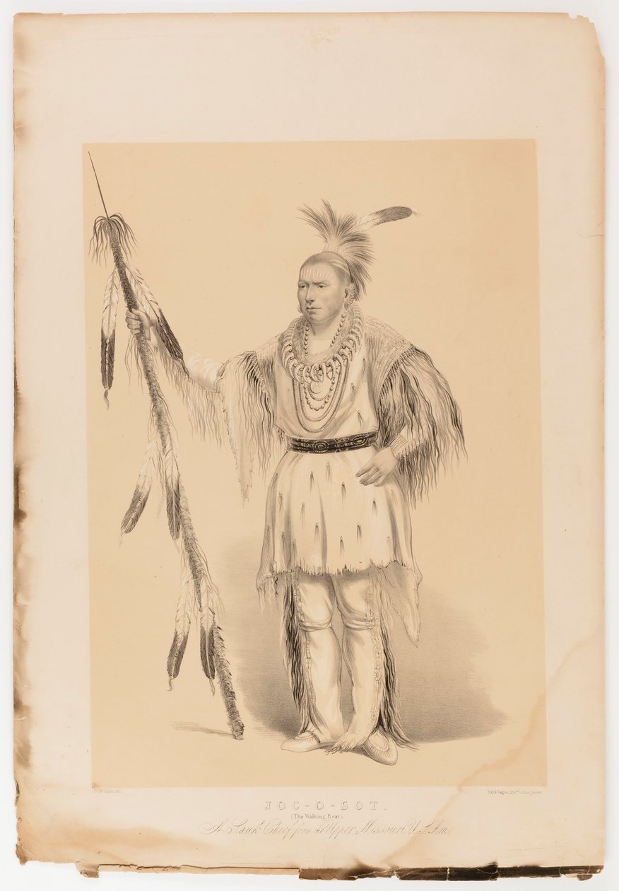 Joc-o-sot, kävelevä karhu tekijältä George Catlin