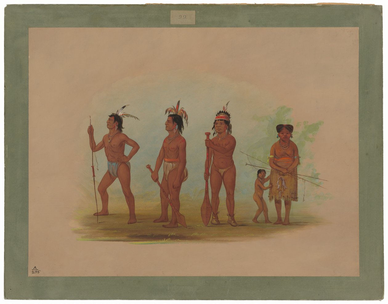 Clatsop-intiaanit tekijältä George Catlin