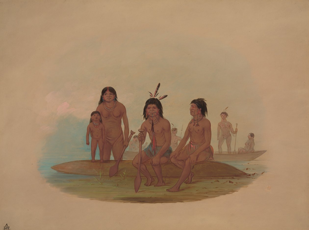 Marahua-intiaanit, 18541869. tekijältä George Catlin