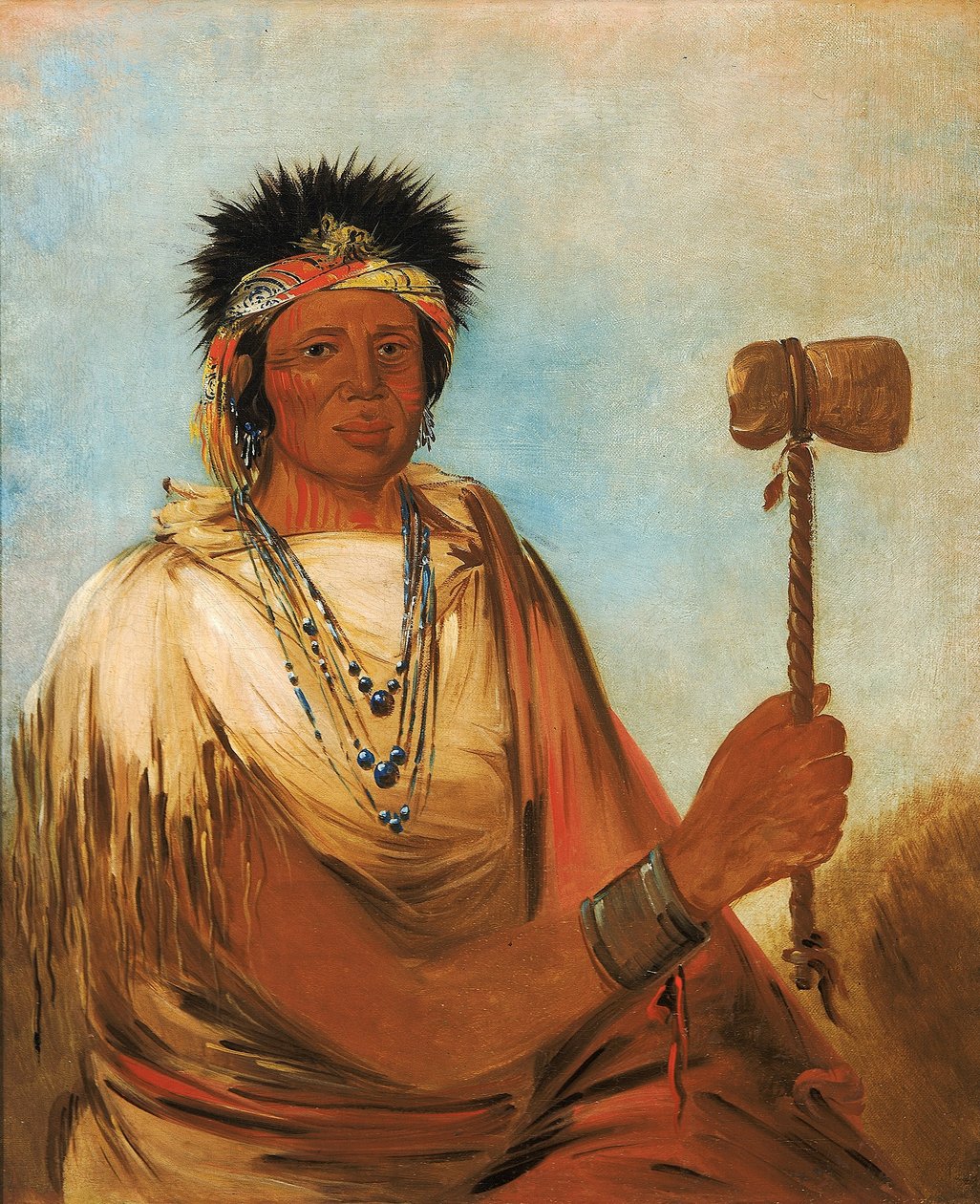 Men-són-se-ah, Vasen käsi, soturi... tekijältä George Catlin