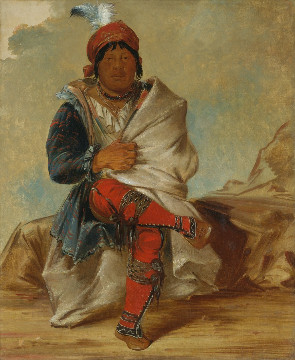 Mick-e-no-páh, heimon päällikkö, 1838. tekijältä George Catlin