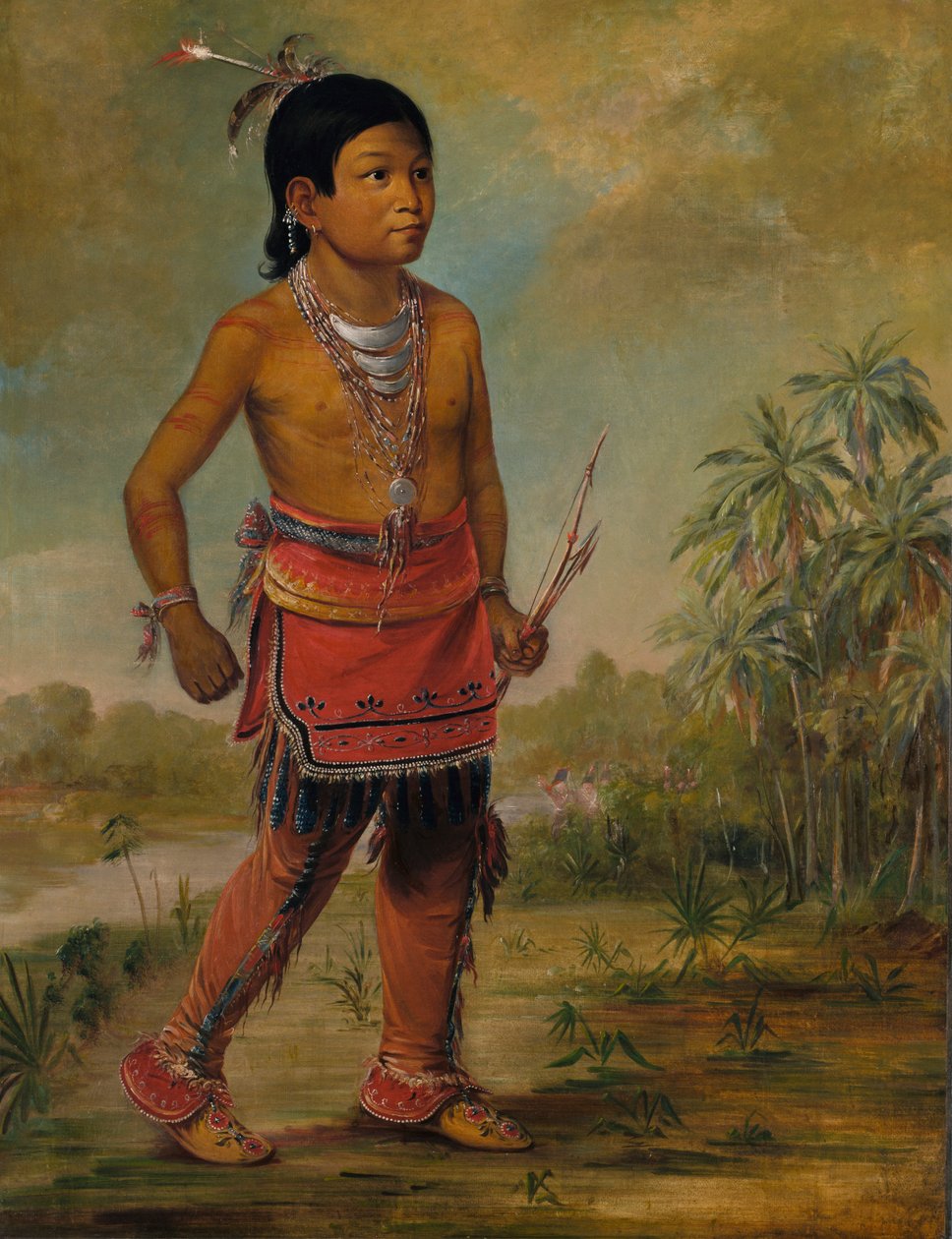 Osceola Nick-a-no-chee, poika, 1840. tekijältä George Catlin