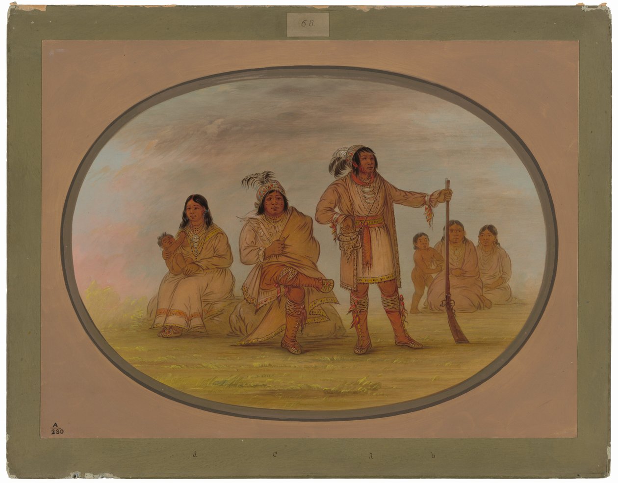 Osceola ja neljä seminoli-intiaania tekijältä George Catlin