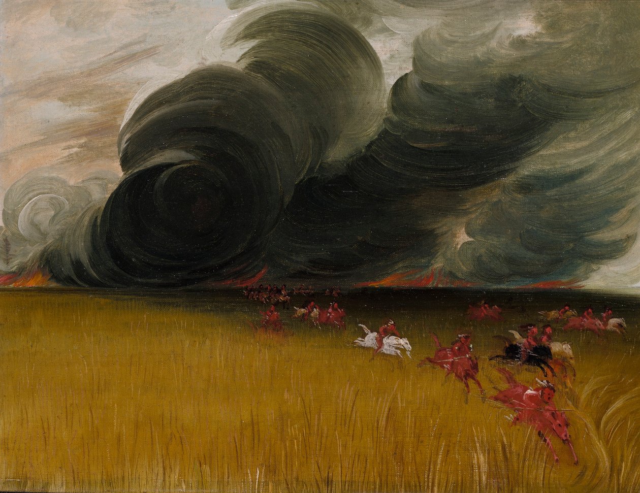 Prairie Meadows Burning tekijältä George Catlin