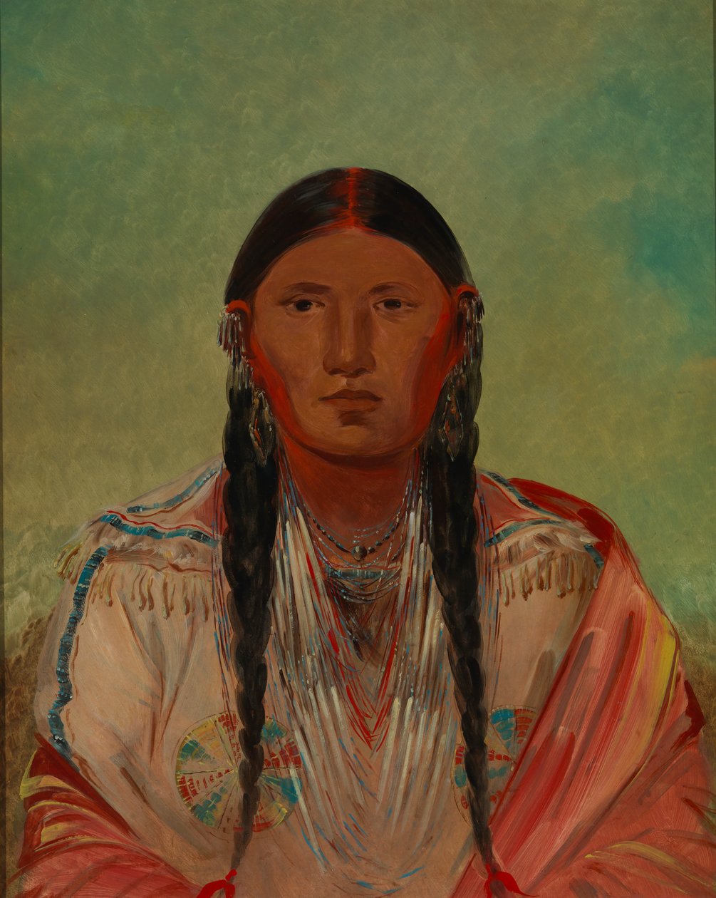 Ru-ton-wee-me, Pigeon on the Wing, 1844. tekijältä George Catlin