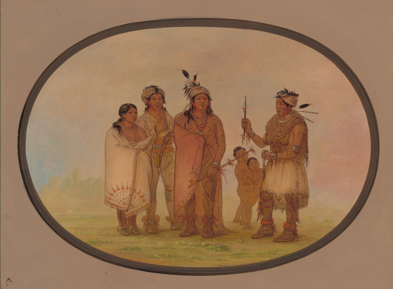 Shawanon intiaanit, 18611869. tekijältä George Catlin