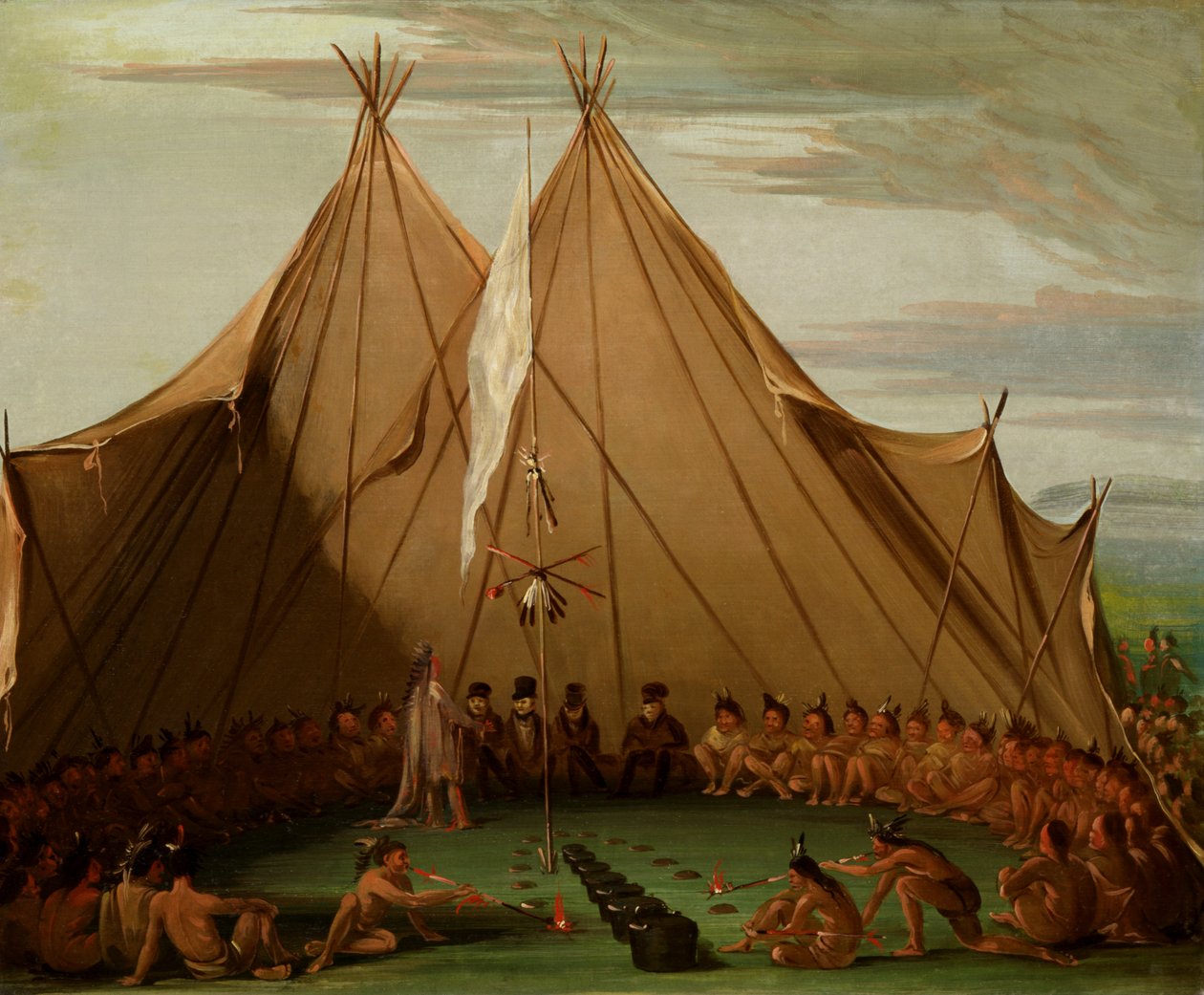 Sioux-koirien juhla, 1832-1837. tekijältä George Catlin