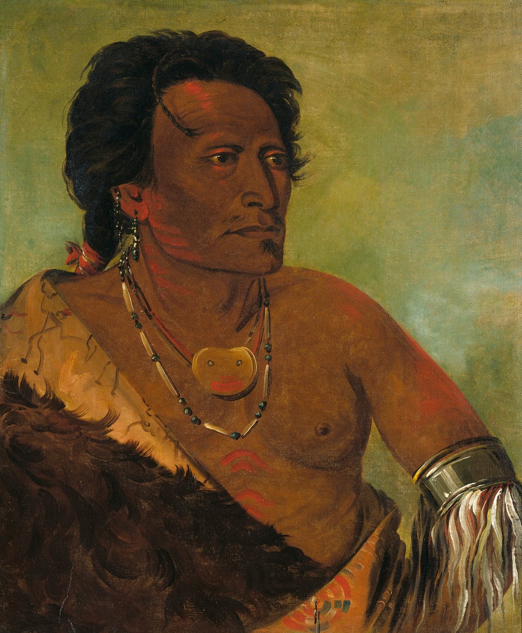 Sky-se-ró-ka, heimon toinen päällikkö tekijältä George Catlin