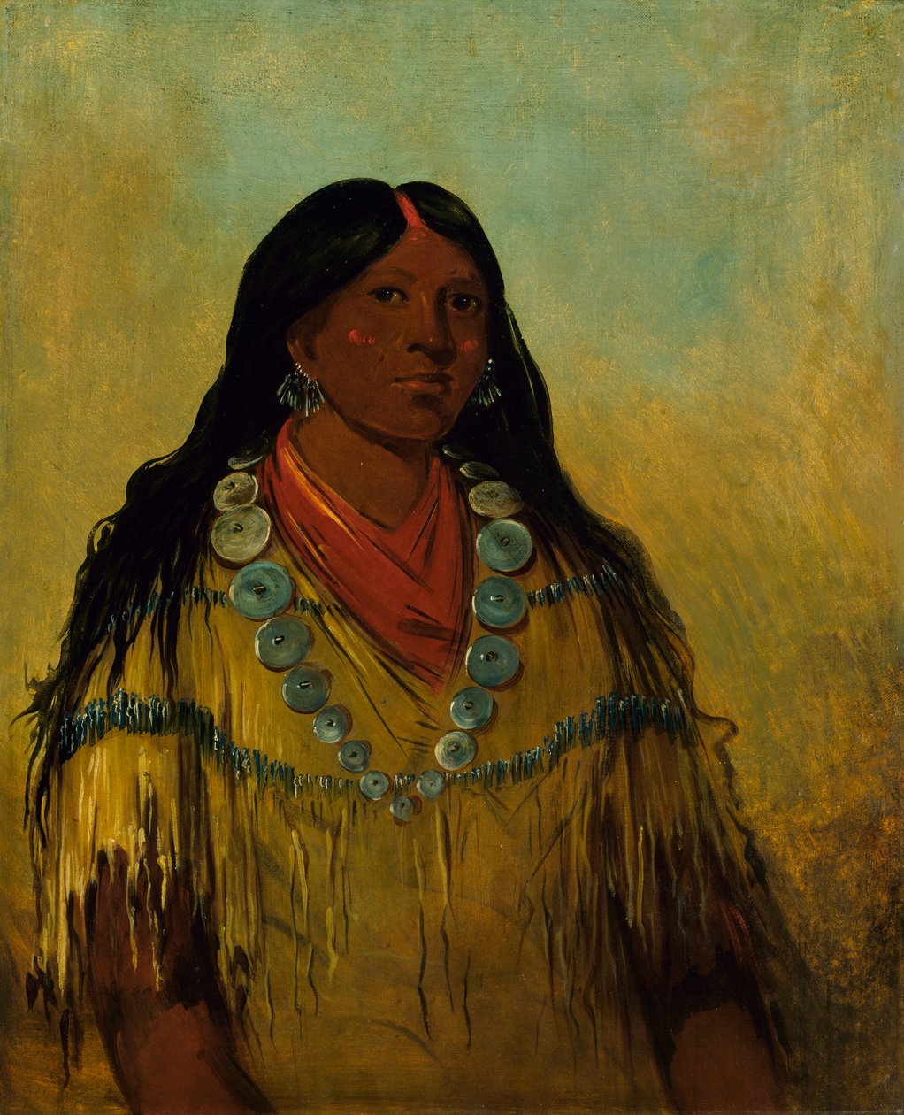 Tchow-ee-pút-o-kaw, nainen, tekijältä George Catlin