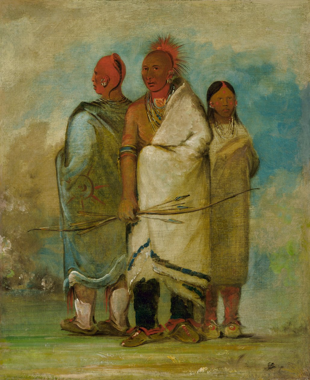 Kolme kettuintiaania, 1837-1839. tekijältä George Catlin