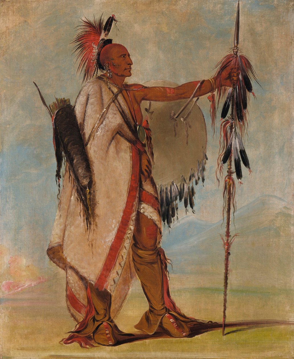 Tál-lee, merkittävä soturi tekijältä George Catlin