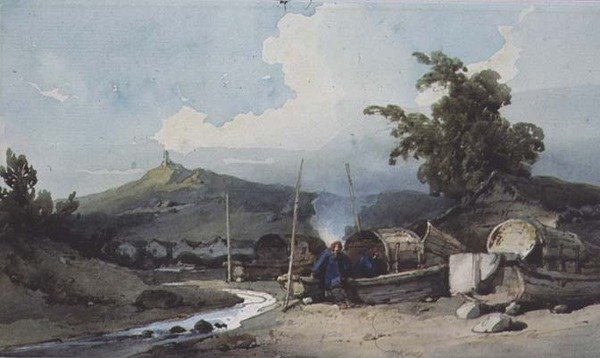Veneasuntoja, Macao, Kiina tekijältä George Chinnery