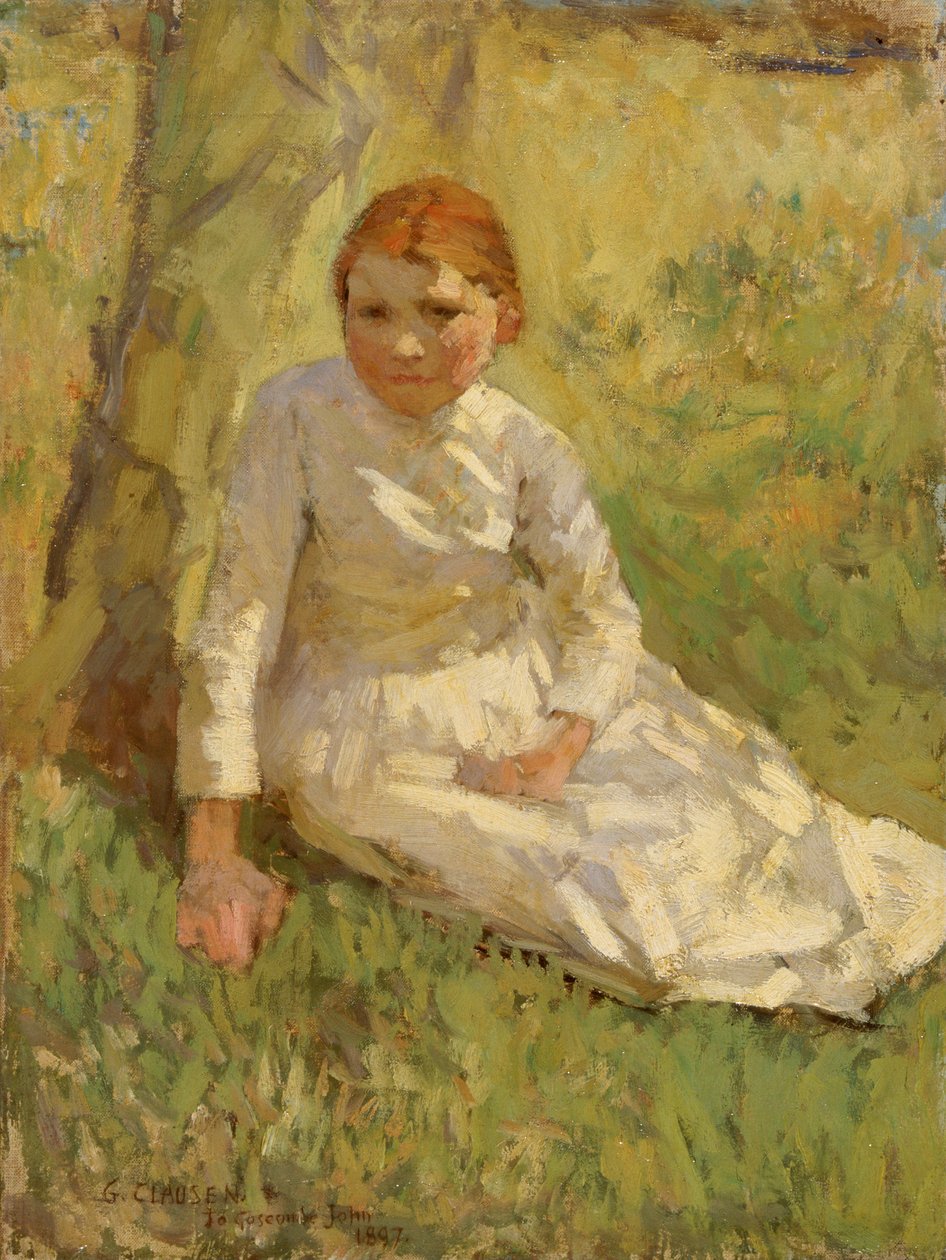 Tyttö pellolla, 1897. tekijältä George Clausen