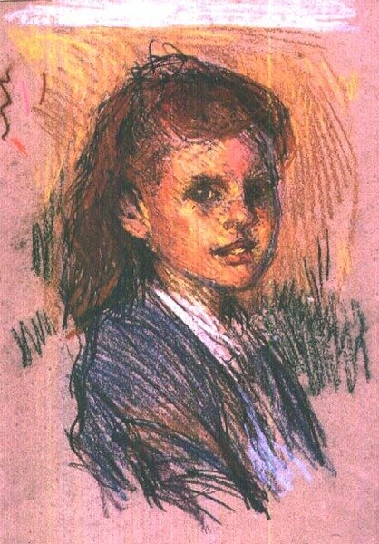 Tytön pää tekijältä George Clausen