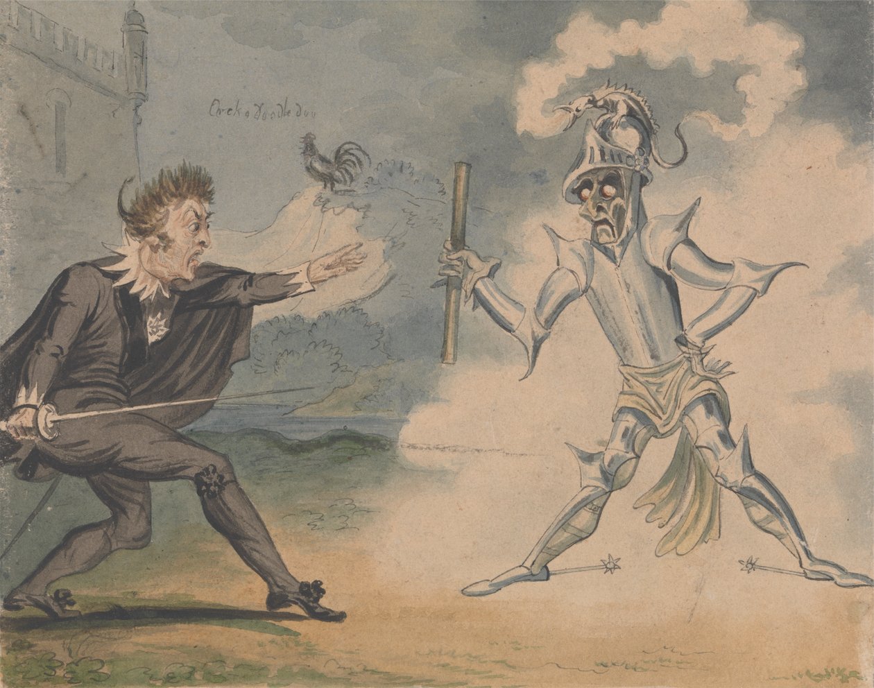 Hamlet ja aave tekijältä George Cruikshank