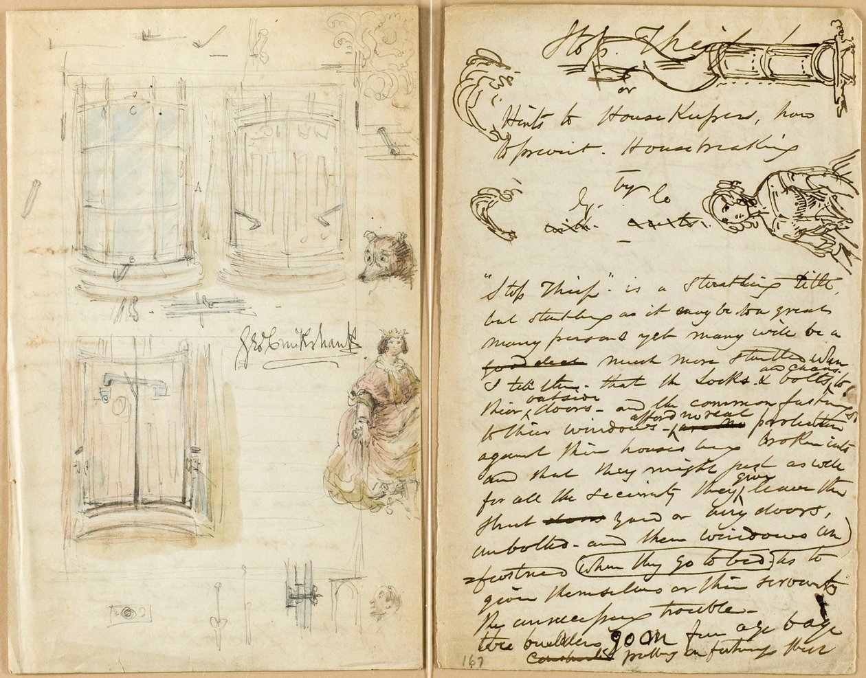 Kirje: Pysäytä varas tekijältä George Cruikshank